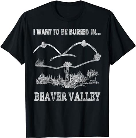 mens i want to be buried in beaver valley offensive humorous t shirt uk clothing