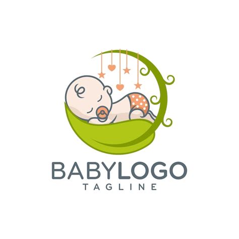 Premium Vector Cute Baby Logo Design Vector
