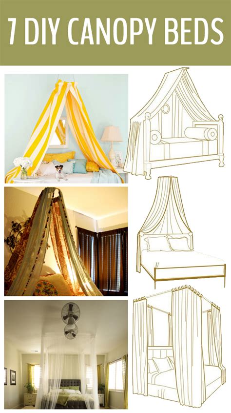Every summer i have told myself that i would build a diy outdoor day bed! 7 DIY Canopy Beds