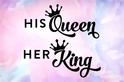 Her King Svg His Queen Svg King And Queen Svg Couple Svg Etsy Canada