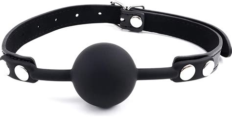 Silicone Open Mouth Ball Gag For Sex Bondage Restraints