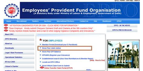 Below is the latest and new online process to check, update or change nomination details in epf account online; How to check your EPF Claim Status - Employee Provident ...