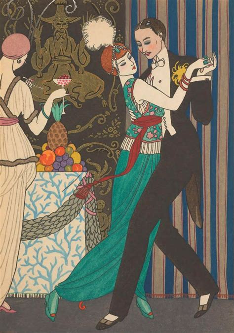 George Barbier Dance Fashion And Manners Today 1912 Mini Art Print By