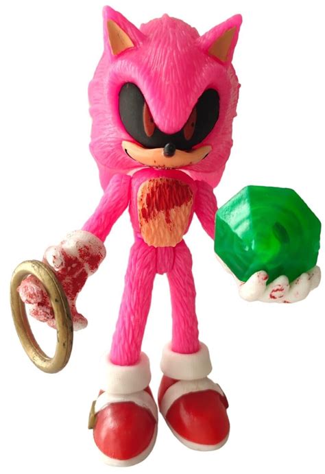 Sonicexe Pink 8 Tall Mexican Bootleg Action Toy Figure Creepypasta
