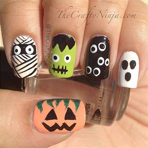 Do it yourself odd nail out summer nail art. Halloween Nails DIY | The Crafty Ninja