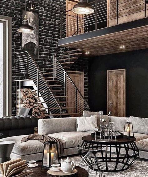 18 Industrial Chic Living Room Information Interiorzone