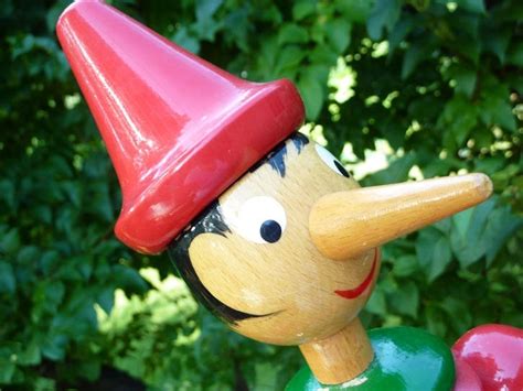 wooden pinocchio hand painted  tall   italy