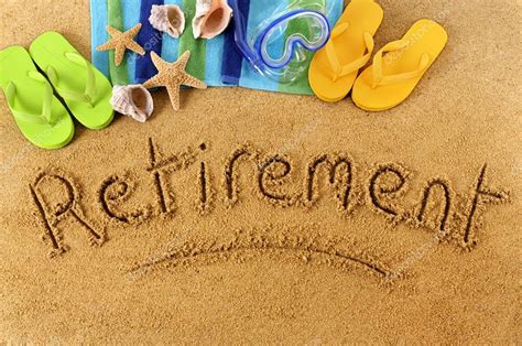 Retirement Beach Writing Stock Photo By ©davidfranklin 65840363
