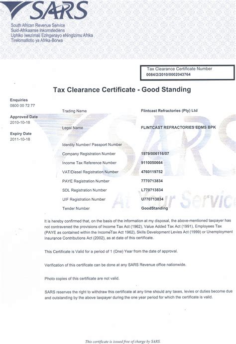 Application for tax clearance certificate in ghana. Flintcast Refractories Delmas Mpumalanga - Home