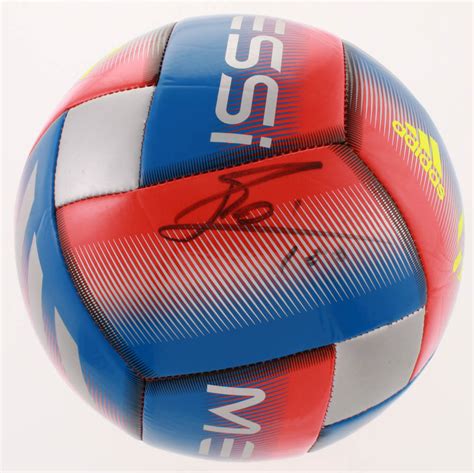 Lionel Messi Signed Adidas Soccer Ball Inscribed Leo Beckett Coa Pristine Auction