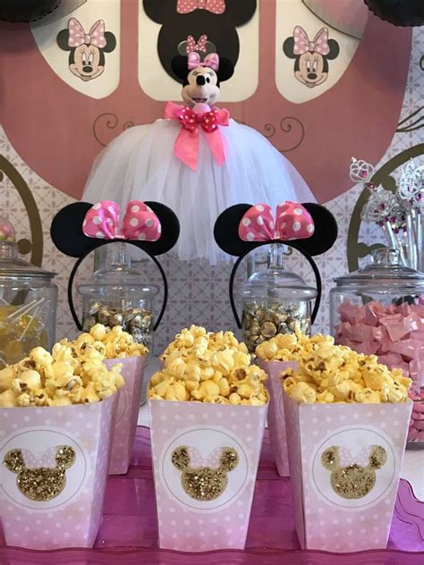 Minnie Mouse Birthday Party Ideas Photo 10 Of 15 Minnie Mouse