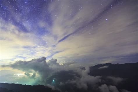 2048x1365 Photography Nature Landscape Mist Night Clouds Mountain