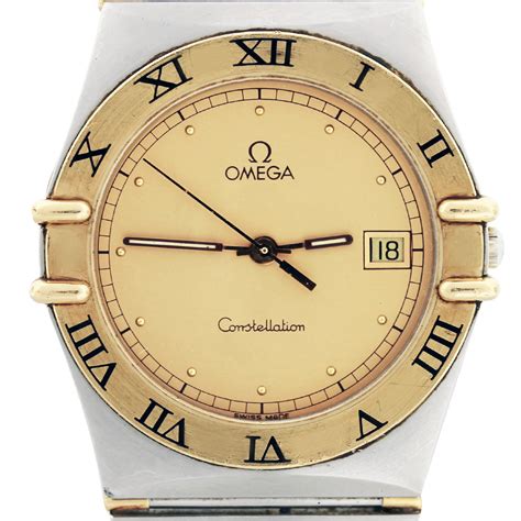 Omega Constellation 18k Yellow Gold And Stainless Steel Gents Watch