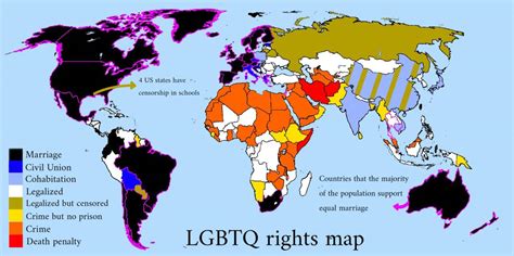 lgbtq rights map by u etlot maps on the web