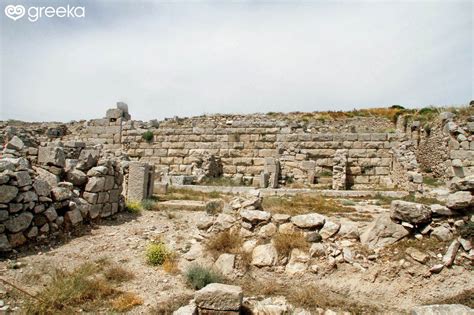 Ancient Thera In Santorini Greece Greeka