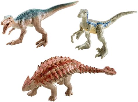 Ankylosaurus Jurassic World Mini Dino Baryonyx Metallic Blue Figures 3 Pack Action Figures Toys