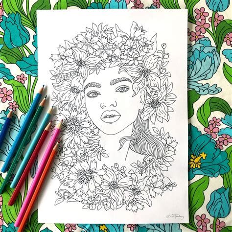 Feel The Sunshine Pdf Coloring Page Instant Download Etsy Canada