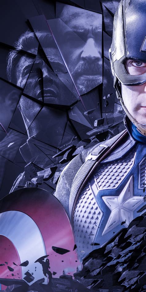 1080x2160 Captain America Avengers Endgame Poster One Plus 5thonor 7x