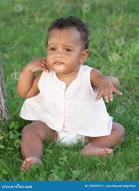 Adorable African American Baby Stock Photo Image Of Beautiful