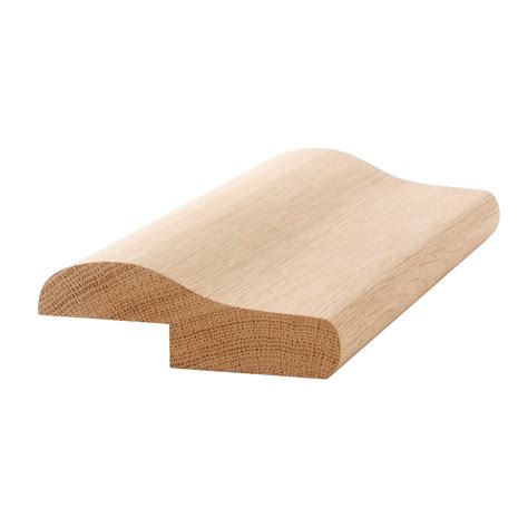 Fda approved (21 cfr 175,300) silicone. 1-3/4" x 5-1/4" White Oak Bar Top Rail - B005