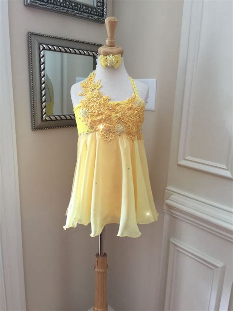 Yellow Custom Lyrical Dance Costume Dress Dance Costumes Dresses Dance Outfits Lyrical Dress