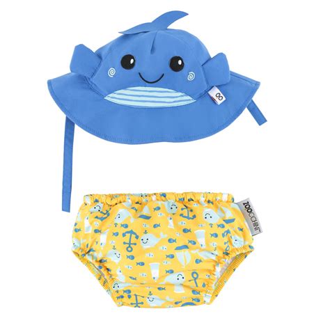 Zoocchini Upf50 Baby Swim Diaper And Sun Hat Set Willy The Whale