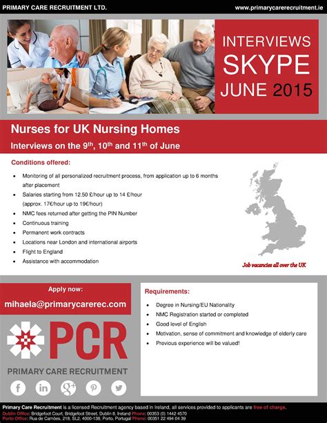 Interviews Via Skype Nurses For Uk Nursing Homes Primary Care