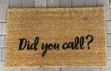 Personalized Door Mat Did You Call 18x30 Coir Outdoor Front Etsy