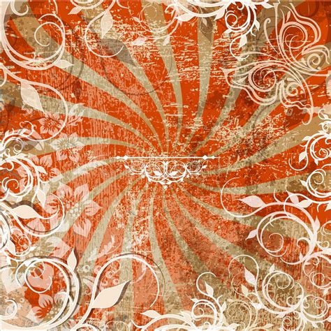 Beautiful Vintage Background With Floral Pattern Stock Vector