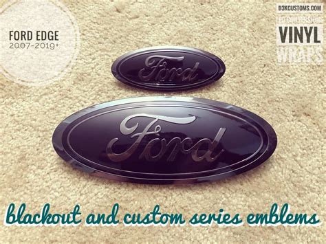 Ford Edge 2007 2014 Se Sel Titanium Sport Custom Emblems D3k Customs