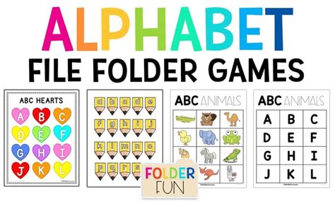 File Folder Game Alphabet Matching Letters Kindergarten Flannel Board Homeschool Travel Activity