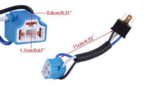 2pcs H4 Ceramic Headlight Connector Lamp Bulb Wiring Harness Socket Plug A5 Ebay
