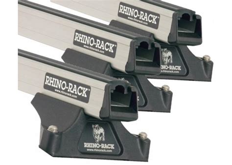 Rhino Rack Ja5419 Heavy Duty Bars Silver Rltp 3 Bar System Roof Rack