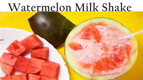Refreshing Water Melon Milk Shake Watermelon Smoothie Summer Drink