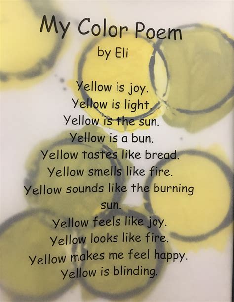 Color Poetry Template