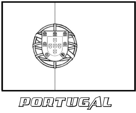 Bandeira De Portugal Para Colorir