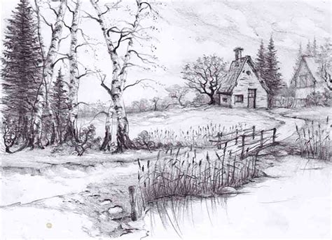 Beautiful Pencil Drawings of Nature | Beautiful Sketches ... Drawing of beautiful scenery of nature step by step for beginners / easy drawing.