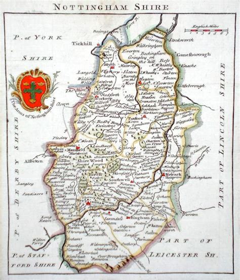 Antique Maps Of Nottinghamshire