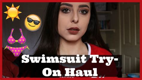 swimsuit try on haul youtube