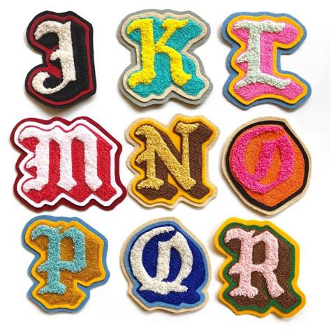 Chenille Letter Rug Custom Letter A Z Multi Coloured Old Etsy Uk