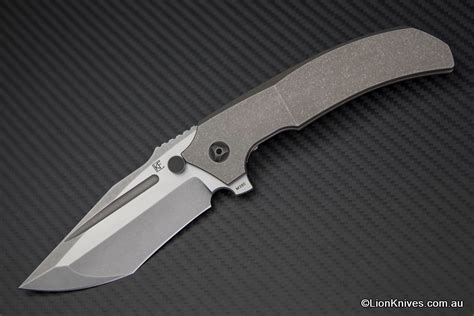 Custom Knife Factory Rassenti Satori Integral Titanium Knife M390