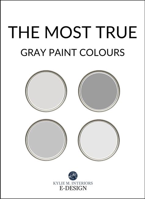 The Most True Gray Paint Colors