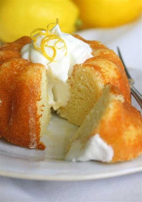 Pour into greased bundt pan. Mini Lemon Bundt Cakes with Limoncello Glaze | Flavorite