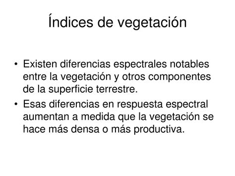 PPT Índices de vegetación PowerPoint Presentation free download ID