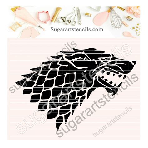 Game Of Thrones Cookie Stencil Saj00410