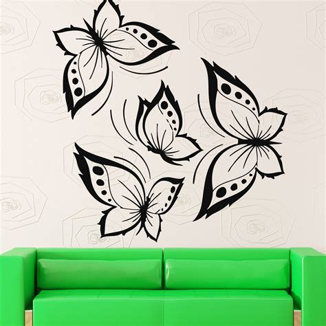 Vinyl Decal Butterflies Wall Sticker Beautiful Design For Living Room