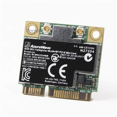 2.4 ghz / 5 ghz BroadCom BCM4352 BCM94352HMB Half Mini PCIe PCI express ...