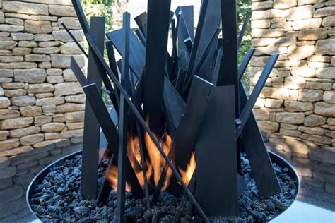 Fire Pit And Fire Sculpture Old Rectory Quinton Landscape And Garden