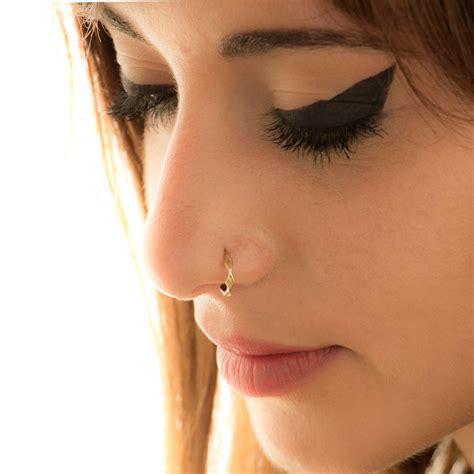 Nose Jewelry Nose Piercing Gold Nose Ring Unique Nose Stud Etsy Israel