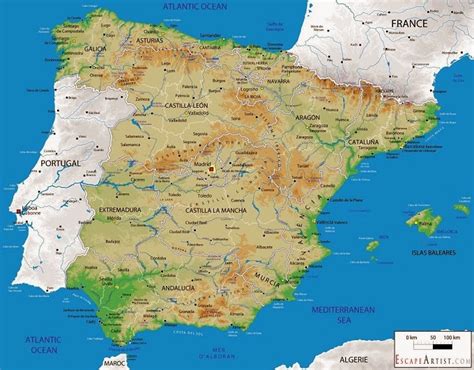 Mapa De España Politico Georafia